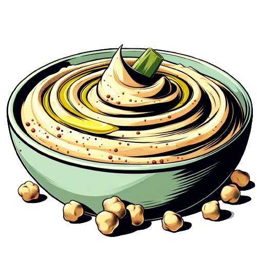 DALL_E_2024-03-18_19.12.46_-_An_illustration_of_hummus_in_a_bowl_with_a_bright__uniform_background__styled_like_a_comic_book._The_hummus_should_be_depicted_as_creamy_and_smooth__w-removebg-preview