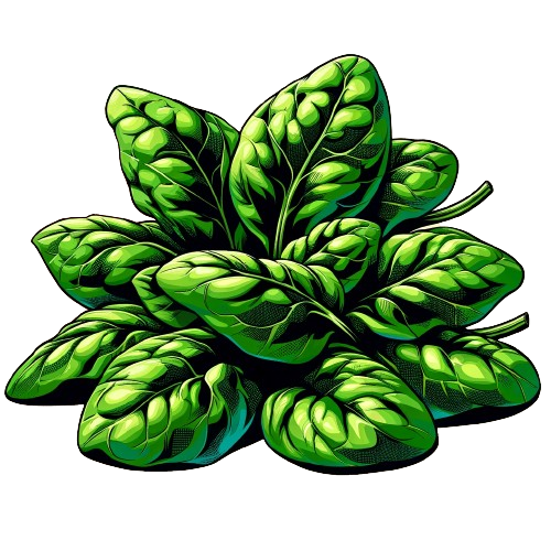 DALL_E_2024-03-18_19.29.26_-_An_illustration_of_spinach_leaves__with_a_bright__uniform_background__styled_like_a_comic_book._The_spinach_should_be_vibrant_green__showcasing_the_un-removebg-preview